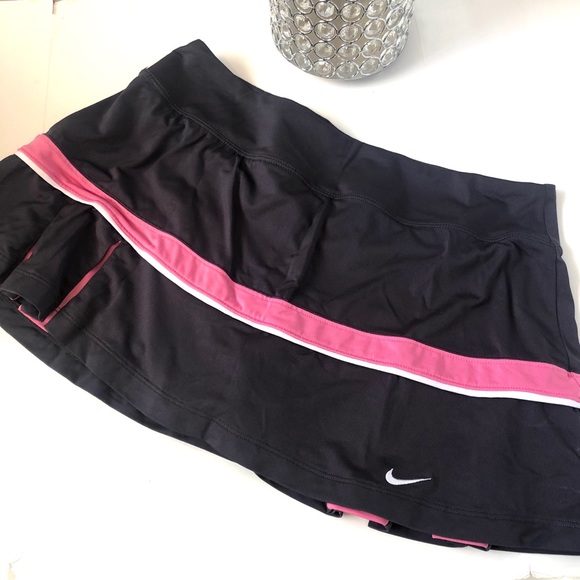 Nike Dri Fit Tennis Skirt Skort M Gray Pink - Picture 2 of 5